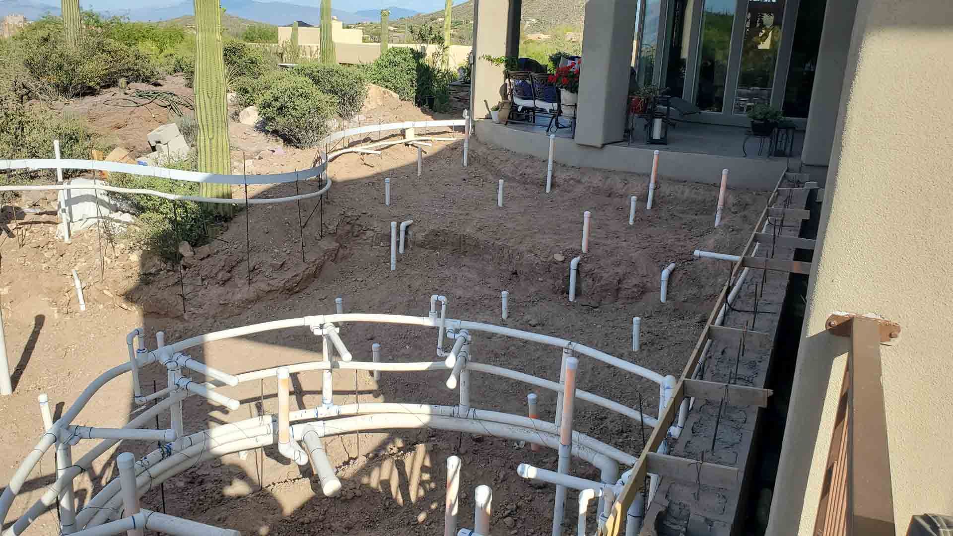 Pool construction